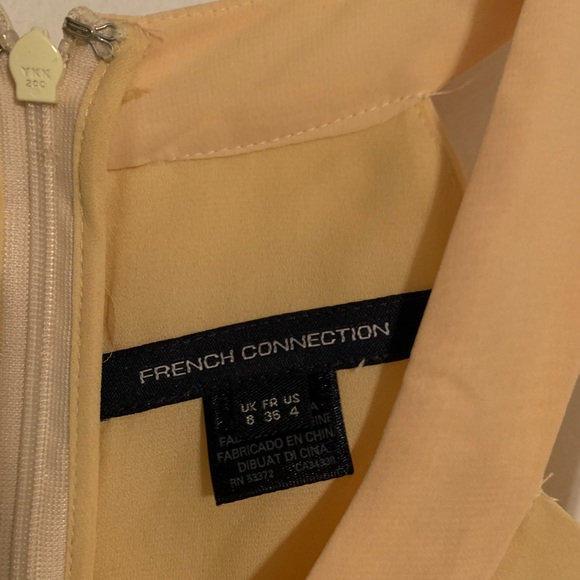 Long pleated yellow French Connection dress - Picture 4 of 6